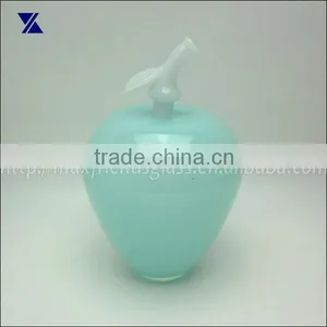 Hand Made Art Glass Light Blue Mottled Apple Glass Reed Diffuser thumbnail-1