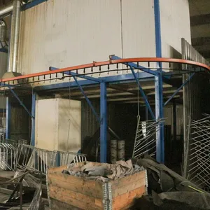 Manuell assistierte automatische Pulverbeschichtungslinie für unregelmäßige Metallteile thumbnail-2