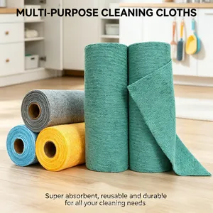 Thick Dual Layer Microfiber Bathroom Cloths Super Soft Mirror Glass Wiping Towels thumbnail-1