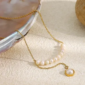 316L Stainless Steel Necklace Supplier - OEM Custom Pendant 18K PVD Plated Anti-Tarnish Waterproof With Warranty thumbnail-5