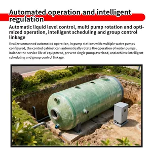 Fiberglass Reinforced Plastic Integrated Sewage Pumping Station For Municipal thumbnail-2