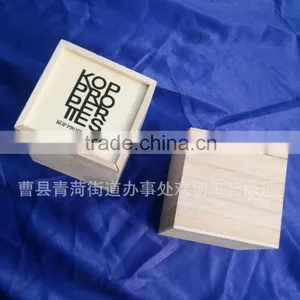 Handmade Unfinished Wooden Tea Box thumbnail-2