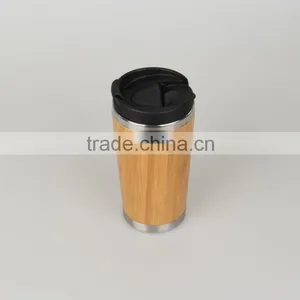 Made in China Mlife Wholesale High Quality Mini 350ml Double Wall Stainless Steel Vacuum Bamboo Flask, Bamboo Tea Travel Mug Supplier's Choice thumbnail-3