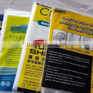 Plastic Drop Sheet Drop Cloth Painter Dust Sheet thumbnail-4