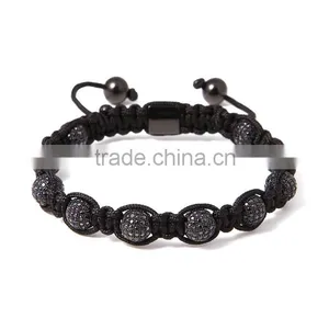 2016 Latest Model Beads Bracelet 8mm Balls Stainless Steel Fashion 18K Gold Plated Diamond Bracelet thumbnail-5