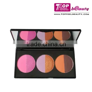 6 Multi Colors Oem Professional Blush Eyeshadow Set With Mirror thumbnail-1