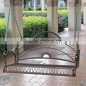Best Choice Products Leisure Iron Modern Outdoor Patio 3 Seat Double Hanging Swing Chair thumbnail-6