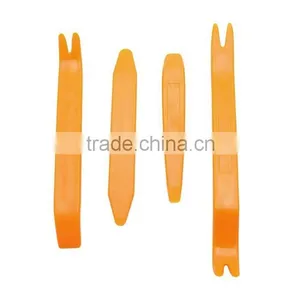 Universal 4pcs Car Radio Install Audio Removal Stereo Pry Tool Kit Orange Panel Trim Molding Removal Tool Set thumbnail-2