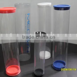 Clear Transparent Tube, Clear Plastic Cylinder, Round Barrel. thumbnail-1