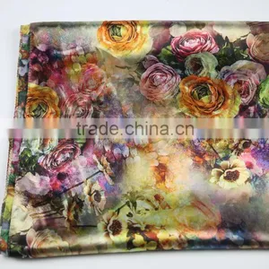 2016 New Decent Lady Fashion Scarves Factory Direct Custom Floral Printed Silk Scarf thumbnail-6