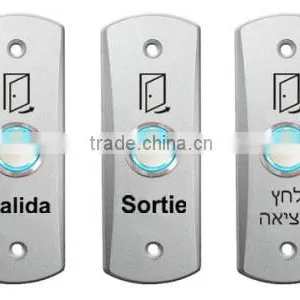 Zinc Alloy Blue LED Door Release Push Button thumbnail-2