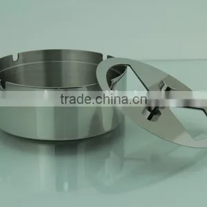 Advanced Lidded Ash Holder Stainless Steel Ashtray thumbnail-3
