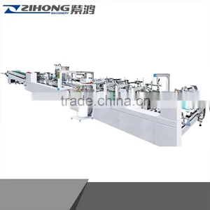ZH-1450PC ZH-1080 High Speed Paper Cardboard File Folder Making Machine, Automatic Carton Box Making Machine Prices thumbnail-2