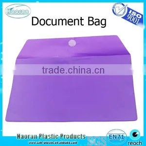 PVC Envelop Hook and Loop Closure Document Bag thumbnail-1