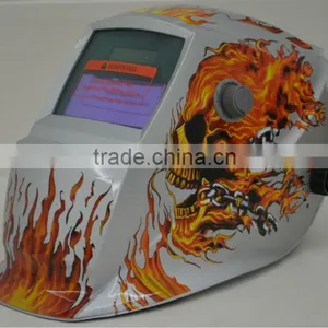 Flame Solar Power Auto Darkeing Welding Helmet With Grinding and Sensitivity and Delay Function thumbnail-1