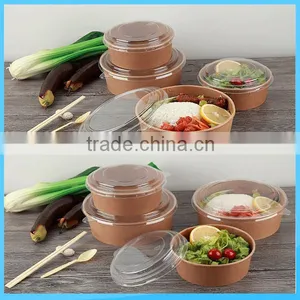 Disposable Printed Take Away Paper Salad Bowl thumbnail-1