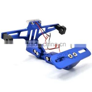 BJ-LPL-039 Replacement Aluminum Sport Bike Universal LED License Plate Bracket Light thumbnail-2