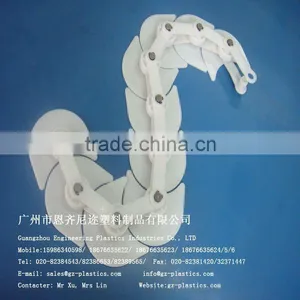 High Abrasion Resistance Moulding White Plastic Injection Mold UHMW PE Sushi Chain thumbnail-1