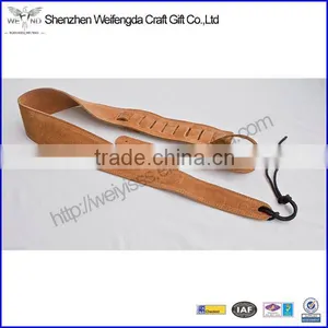 Guitar Strap Soft Tan Suede Leather for Acoustic&electric thumbnail-1