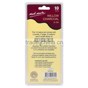 Mont Marte Willow Charcoal in Tin 10pce thumbnail-2