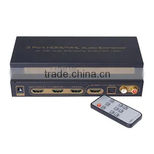 3Port HDMI Audio Extractor With Support of ARC,3D and 4KX2K thumbnail-1