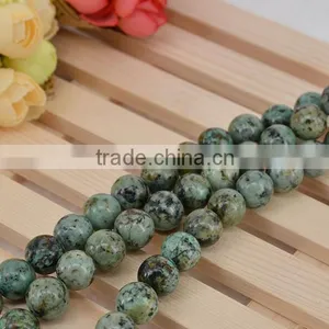 Loose Gemstone Beads African Turquoise 4mm to 14 mm Round Beads for Jewelry Making thumbnail-4