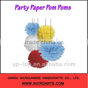 ***New Arrival***Colorful Paper Pom Pom For Wedding & Party Decoration thumbnail-1