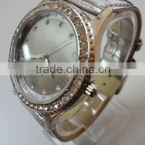 Genuine Leather Diamond Master Watch With Japanese PC21S Movement. thumbnail-1
