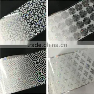 16Styles White Lace Glitter Nail Foil Sticker Wholesale thumbnail-3