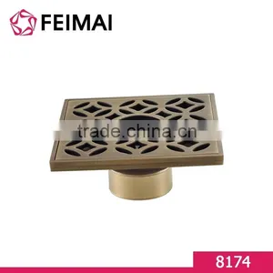 Bathroom Accessories Antique Brass Shower Floor Drainer thumbnail-2