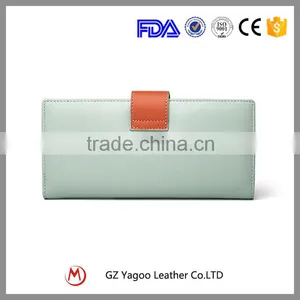 Contrast Color Low Price Ladies Leather Hand Made Women Wallet / Ladies Purse Quality Choice thumbnail-3