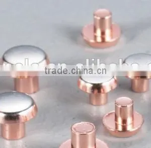ISO9001 Silver Brass Contact Rivets Applied to All Kinds of Contactor thumbnail-2