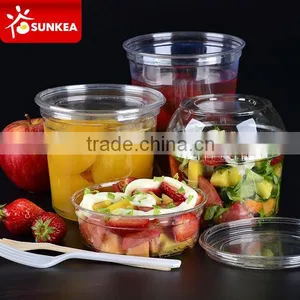 Vegetable Fruit Salad PET Plastic Cup With Lid Quality Choice thumbnail-2