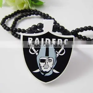 RAIDERS Natural Wood Pendant Replica Necklace Piece All Wood thumbnail-1
