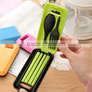 Personalized Durable Non-toxic Promotional Hot Sale Plastic Kitchenware Kid's Flatware Sets thumbnail-2