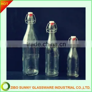 Clear Glass Water Botttle Set of 3 Pcs thumbnail-1