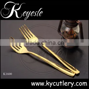 Gold Plated Flatware Set Wholesale,fork Spoon Set,gold Cutlery thumbnail-4