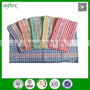 Cotton Waffle Weave Check Tea Towels Set Oem China Factory thumbnail-4