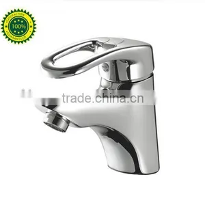 2014 Single Handle High Neck Pedestal Basin Faucet/Single Hole Tall Basin Taps thumbnail-1