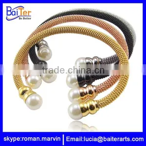 Hot Sale Men's Cable Cuff Bracelet Stainless Steel Cable Bracelet Wholesale thumbnail-1