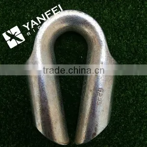 Galvanized Carbon Steel Wire Rope Tube Thimble, Cable Thimble thumbnail-1