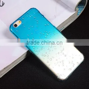 4.7 Inch Mobile Phone Accessory Ultra Thin Clear Crystal 3d Water Rain Drop Phone Case Back Cover For IPhone 5 6 6 Plus thumbnail-1