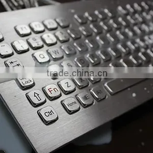 Vandalism Proof Kiosk Keyboards With Trackball thumbnail-2