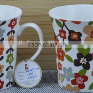 11OZ Hens Design Full Decal Print Coffee Cups, Shiny Surface Porcelain Mug, KL5004-11042 thumbnail-5