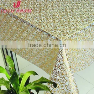 Golden Lace Wedding Table Cloth thumbnail-1