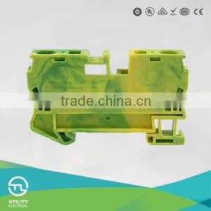 UTL GROUNDING TYPE ELECTRIC TERMINAL BLOCKSW WITH COLOR YELLOW/GREEN thumbnail-1