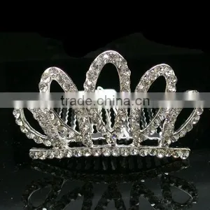 Kids Crystal Tiara Comb thumbnail-1