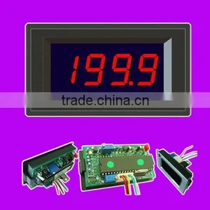 200V 200A DC RED LED DIGITAL PANEL AMPS METER & VOLTMETER + SHUNT thumbnail-1