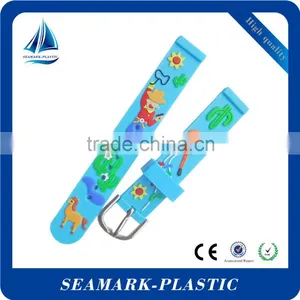 2016 Novelty Custom Made Silicone Rubber Watch Wristbands Kids for Events thumbnail-1