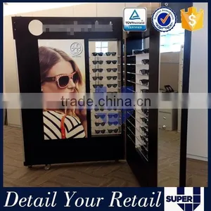 2016 Eyewear Shop Furniture Factory Price Best Design Movable Practical Eyewear Display Cabinet thumbnail-1